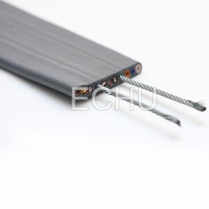 Shielded Flat Elevator Cable with Steels with CAT6E Network cable