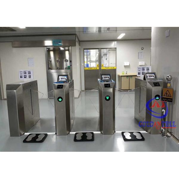 Quality Bi - Directional Flap Turnstile Gate 3 Channels For Secure Access Control wholesale