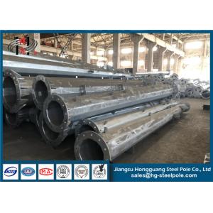 Steel Electrical Power Pole , Power Transmission Poles For Electrical Power