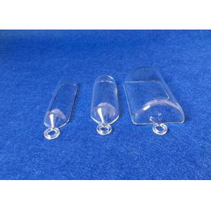 Customized Transparent Fused Quartz Combustion Boats 50ML With Ring