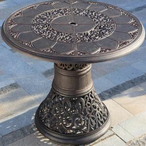 China Water-proof/Sun-proof Outdoor Garden Furniture Antique Cast Iron Table Coffee Table Set on sale
