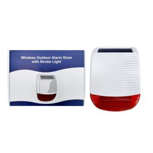 Factory New Design home security Solar Alarm siren for home wireless security