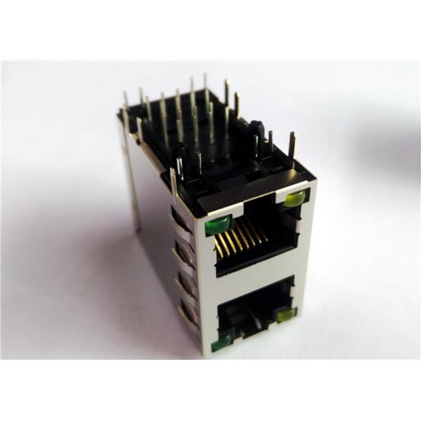 Quality 6368011-4 , 2X1 Stacked Jack Rj45 Female 8 POSITION Shielded 6368011-5 wholesale