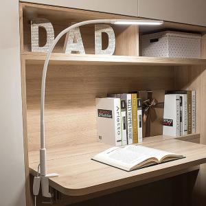 PS 64cm Flexible Gooseneck Long Arm Table Lamp Large Dimmable Clip On Lamp