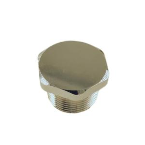 China 1/2 Inch Male Thread Chromed Brass Handrail End Caps Corrosion Preventive on sale