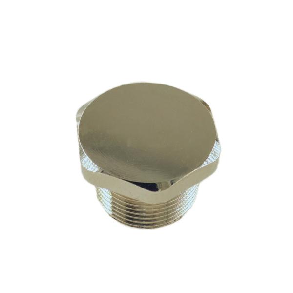 Quality 1/2 Inch Male Thread Chromed Brass Handrail End Caps Corrosion Preventive wholesale