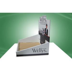 Custom Width-adjustable Cardboard Countertop Displays Skincare Beauty Products
