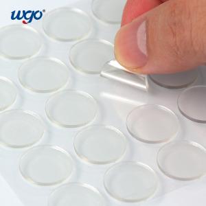 WGO die cut reusable clear adhesive dot No residue and washable
