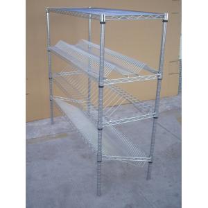 Conductive SMT Reel Shelving Trolley , Easy Movable Electronic Component Reel