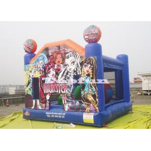 Halloween Inflatable Jumping Castle / Bounce And Slide In Monsters House