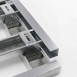 60mm Width Gypsum Board Ceiling With Light Steel Galvanized Material