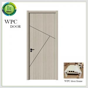 Cheap WPC  PVC Wood Door ,  Fire Retardant Soundproof Solid Wood Entry Doors for sale