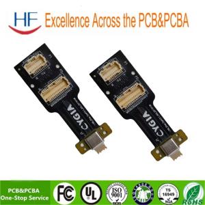 Flex And Rigid PCB Printed Circuit Board PCBA Yellow Black Double Side Single