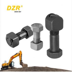 Smooth Finish Black 208-32-51210 Track Bolt and Nut for Komatzus PC400 Excavator