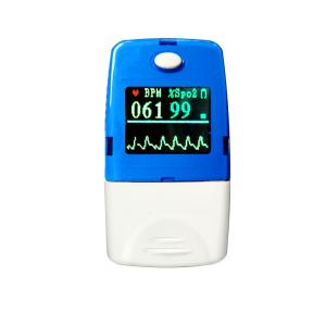 Cheap Fingertip pulse oximeter AH-50C LED/LCD screen to display SPO2, PR and pulse strength for sale