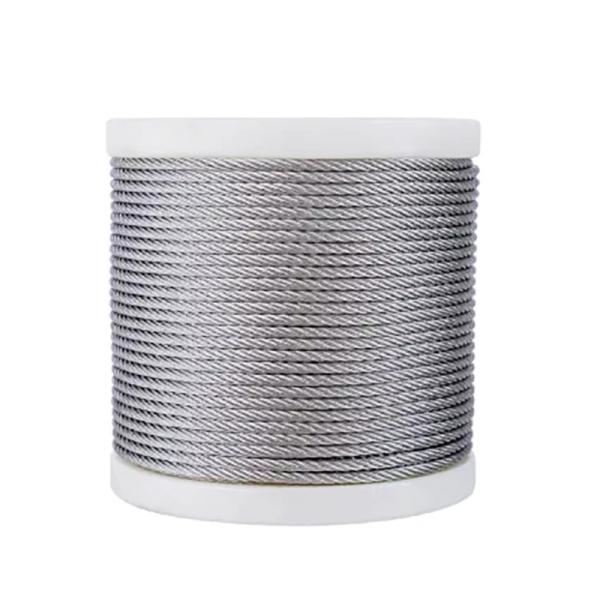 High Strength Non-Alloy Stainless Steel Wire Rope 8mm 9mm 10mm 6X12 7FC 6X24 FC