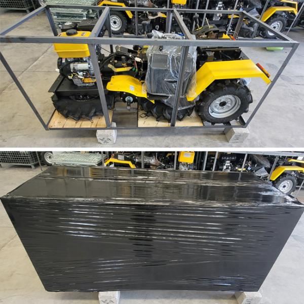 Full Time 4x4 Diesel Mini Tractors Adjustable Seat And Powerful 188F 12hp Engine