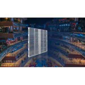 Double-sided P3.91 Transparent LED Screen Max Power Consumption 440W/m2 ODM