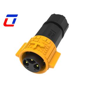 Power Signal Plug Socket IP67 Waterproof Connector 3+2 Pin M19 With Push Lock