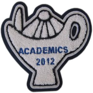 Cheap Pantone Color Chenille Embroidery Patches PMS Felt Washable For Clothes for sale