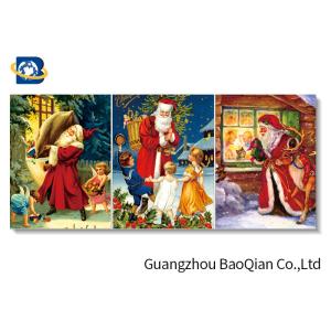 Unique Designer Christmas Father 3d Picture , 30x40cm 3d Stock Wallpaper With Black Frame