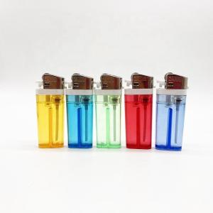 Plastic Model NO. DY-60 Transparent Color Cigarette Flint Gas Lighter with