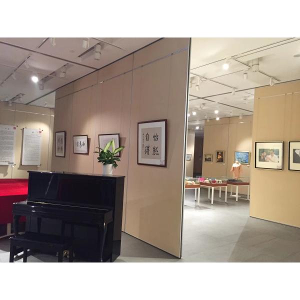 85mm Acoustic Room Dividers Wooden Partition Wall Hanging Decoration Movable Partition For Exhibition Hall