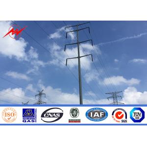 China Grade One 8M Galvanized Electric Power Pole 2.75mm for 110KV Transmission on sale