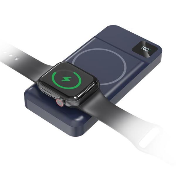 All In One Wireless Magnetic Charger For Smart Watch Support Dual Cable