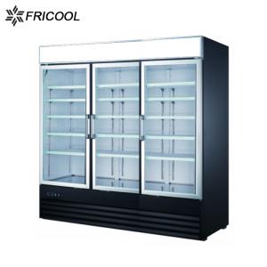CE ETL Single Temperature 3 Glass Door Merchandisers 280kg Freezer 280kg
