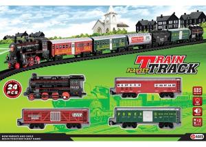 Cheap Electric Classic Train Railway Race Set W / Sound For Christmas Gift for sale