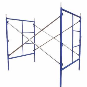 Blue Painted Steel Q235 Frame Scaffolding System For Building Projects / Yard