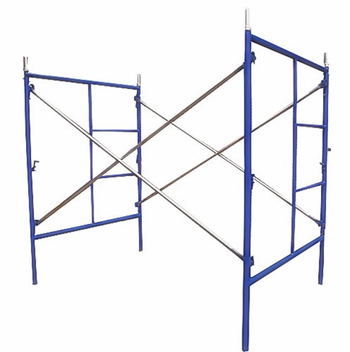 Blue Painted Steel Q235 Frame Scaffolding System For Building Projects / Yard