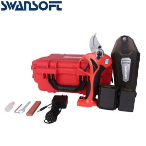 SWANSOFT Electric Pruning Shears Progressive Finger Protect Pruner