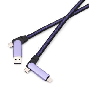 2025 6-in-1 Multi-Device Fast Charging Cable 1m Braided USB C/Micro USB
