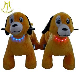 China Hansel  ride on dog  toy kids play ground equipment plush walking animal scooter rides on sale