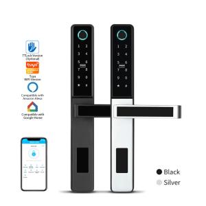 China Slim Waterproof lock and Fingerprint Smart Wireless Door Lock with Adjustable Directions Handle Tuya WIFI or TTLock App on sale China Slim Waterproof lock and Fingerprint Smart Wireless Door Lock with Adjustable Directions Handle Tuya WIFI or TTLock App on sale
