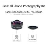 4K Macro Phone Lens Macro And Wide Angle Lens With LED Light And Travel Case