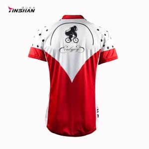 Breathable Mountain Racing Jersey Shirts Custom Logo Polyester Print for Racing