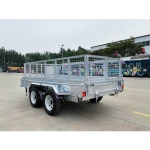 12x5 Hydraulic Tipper Trailers Hot Dipped Galvanised Box Trailer Silver 4000kg
