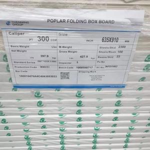 Single Side Coating 250g300g Chemical-Mechanical Pulp Folding box board for