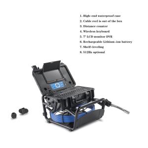Remote Control H.264 30m Plumbing Endoscope Camera Rotatable