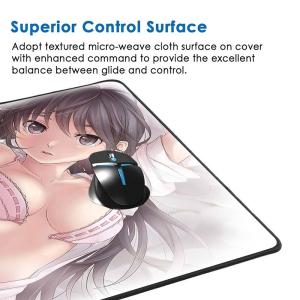 800*300*3mm Customized Natural Rubber Lock Edge Office Desk Pad for Gaming