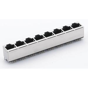 China RJ45 connector 1x8 180° on sale