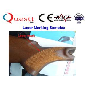 High Precision Automatic Fiber Laser Marking Machine With 2 Station Rotate Table