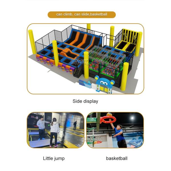 Trampoline Park Soft PlayTrampoline Indoor Playground Equipment Play Gym Jungle Theme