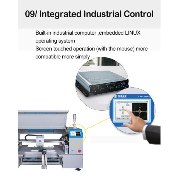 60 Feeders SMT Mounter Machine PCB Assembly Machine With Embedded Linux System CHM-T560P4