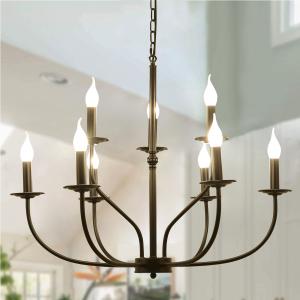 China Black Classic Chandelier E14 Retro Vintage Chandelier(WH-CI-131) on sale