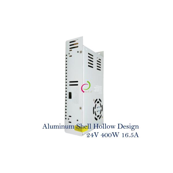 Quality 16.5A 24V 400W Power Supply IP20 Underground Light Box Minunum Fan wholesale