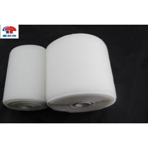 White Nylon Hook And Loop Waterproof Hook And Loop Fastening Tape SGS Certificates